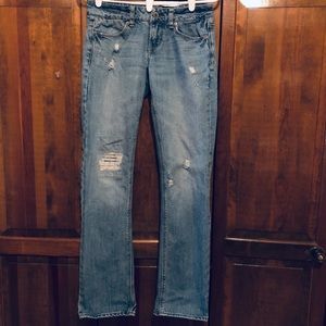 Jeans, American Eagle Distressed Jeans, 2 Reg